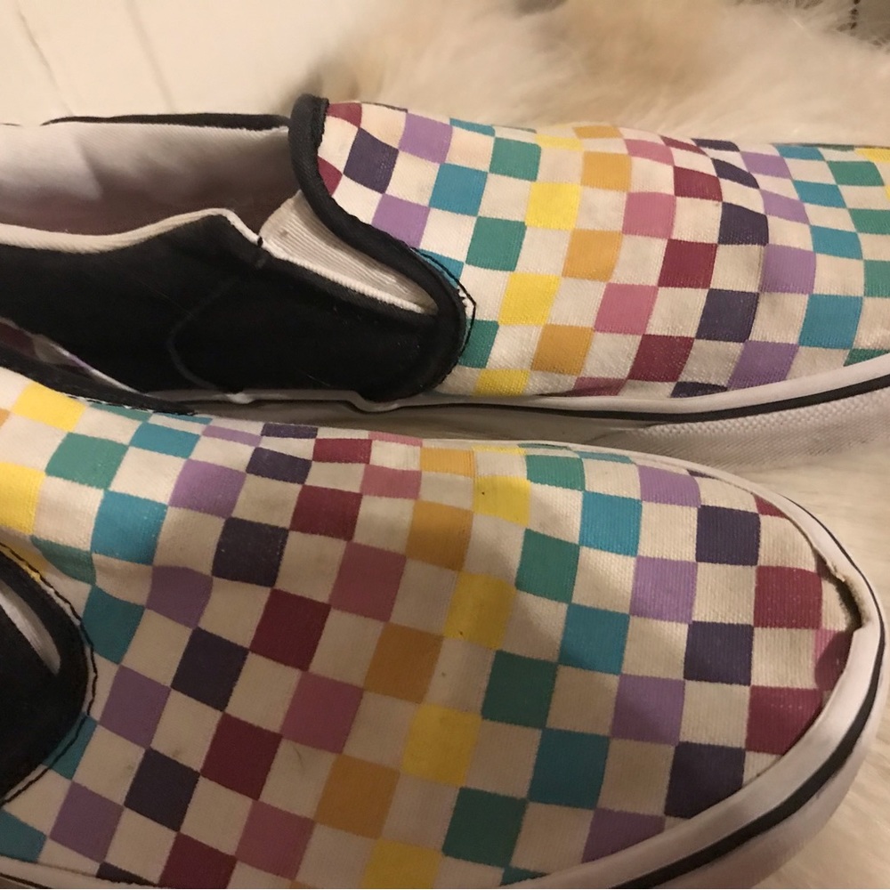 Vans Checked Multi Color Size: 6 - image 7